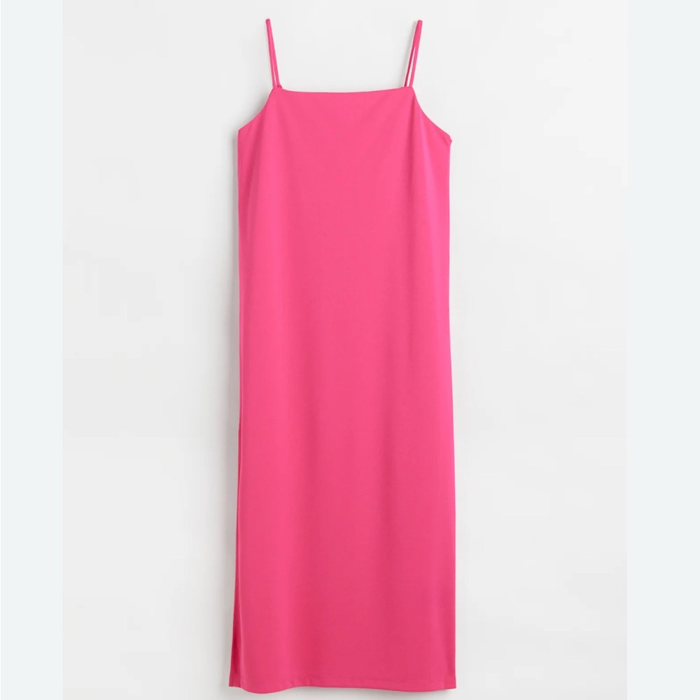 Elegant Pink Slip Dress